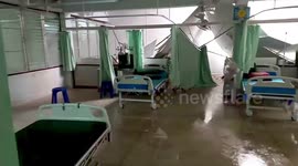 Tropical storm floods hospital ward in northern Thailand