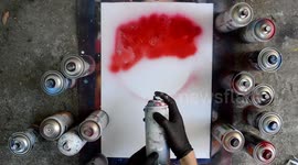Incredible Dolphins - SPRAY PAINT ART - how to spray paint - speed art