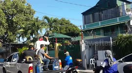 Priests perform 'drive-by blessings' amid coronavirus lockdown in the Philippines