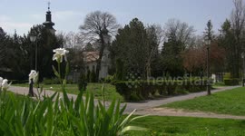 Park in Belgrade during quarantine