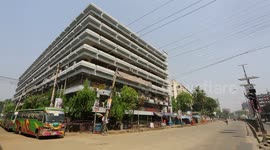 National lockdown closed on market on the city of Dhaka.