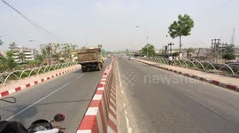 Gabtoli-Amin Bazar road have been seen empty.