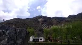 Dramatic moments landslide hits in northern India