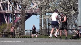 NYC park amid 'quarantine' is packed with exercisers