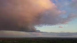 Storm Chasing During Lock Down - Drone View Of Storm Clouds