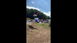 Frontflip on BMX in stunning location