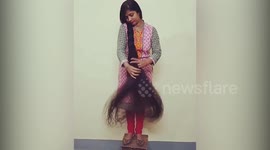Meet the real life Indian Rapunzel who has seven-foot-long hair