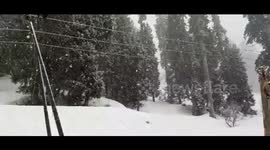 Kashmir receives fresh snowfall, rain lashed parts in Northern India.
