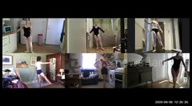 Ballet rehearsal takes place virtually through Zoom during coronavirus lockdown