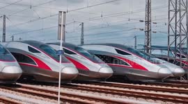 Almost 100 high-speed trains wait to depart Wuhan as city's coronavirus lockdown is lifted