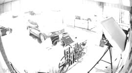 Close thunder caught on security camera