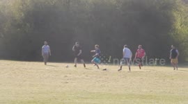 Footballers Break The Social Distance Rules
