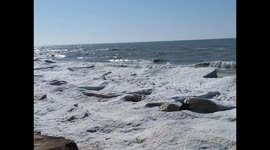 Winter Waves On Lake Michigan