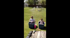 Arkansas mom makes DIY water park in yard during quarantine