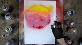 Rhinoceros - SPRAY PAINT ART - how to spray paint - speed art