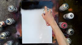 Incredible Sky - SPRAY PAINT ART - how to spray paint - speed art