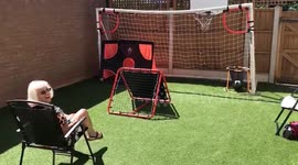 UK supergran goes viral after jaw-dropping footballing trick shots