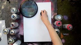 Deer - SPRAY PAINT ART - how to spray paint - speed art