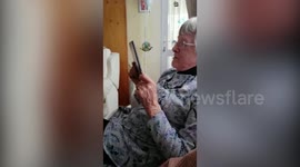 Hilarious moment technophobic grandmother uses voice recognition software
