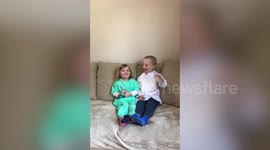 Adorable UK siblings undertake fundraiser for NHS