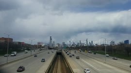 Light traffic in Chicago due to COVID-19