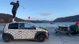 YouTubers are selling their 'Driving Range Car' to raise money for the NHS