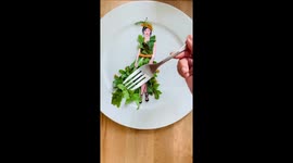 Kylie Jenner gets a salad dressing makeover in cool craft video