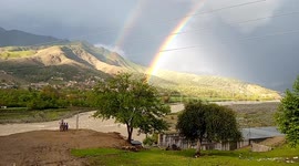 Rainbow with natural beauty