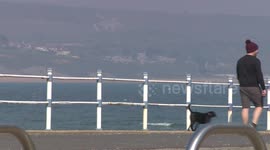 Easter on Weymouth beach under lockdown CONTRAST to last year
