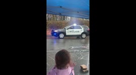 LIttle girl in Massachusetts gets birthday parade from police department amid COVID-19 lockdown