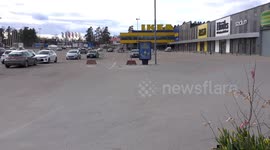 Sweden shopping centre during Covid-19 / coronavirus