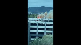 Huge explosion in Burbank 4/10