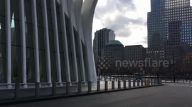 Deserted World Trade Center during Coronavirus Pandemic ( COVID-19 )