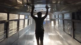 Transport authorities in India design 'mobile sanitiser bus' to counter COVID-19 infection