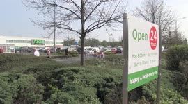 Coronavirus: Long Queues at ASDA Supermarket during coronavirus lock down - Derbyshire