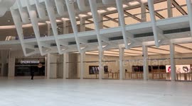 Empty World Trade Centre train station