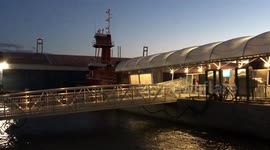 Deserted Brooklyn's waterfront during New York City's COVID-19 (Coronavirus pandemic) lockdown