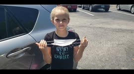 Quarantine Face Mask Hack for Little Girls
