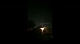 Different color lightning and thunder