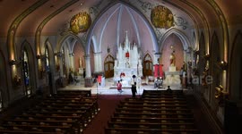 Good Friday Mass in locked-down Pennsylvania (Empty church)