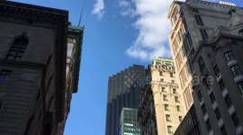 Deserted Fifth Avenue at Trump Tower during Covid-19 (Coronavirus Pandemic) lockdown in New York City. April 11 2020