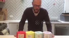 Family in Melbourne tries toilet paper challenge to stretch their supplies during lockdown