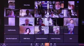 Jewish Journalists and VIP virtually meet on Zoom app from Jerusalem, Israel