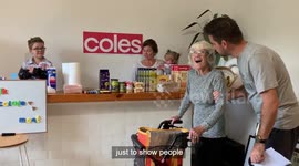 Family creates home supermarket for 87 year old dementia mum (captioned version)