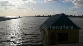 50 Years Old Fishing House On The Lake