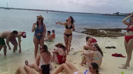 Spring break Beach flow in the Bahamas with Captain Hendricks