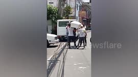 Locals dance with coffin as bizarre COVID-19 deterrent in the Philippines