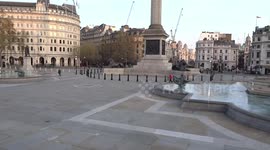 A look around Trafalgar Square emptied by Coronavirus lockdown of London