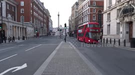 Whitehall during London lockdown caused by Coronavirus pandemic
