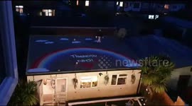Mural thanking the NHS created on top of London house by 11-year-old girl